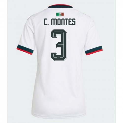 Mexiko Vonkajší MS 2026 Cesar Montes #3 Ženy Futbalový Dres Krátky Rukáv 1 Mexiko Vonkajší MS 2026 Cesar Montes #3 Ženy Futbalový Dres Krátky Rukáv