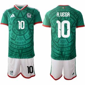 Herren-Trikots Mexiko Heim-WM 2026 – Alexis Vega #10 Fußball-Set