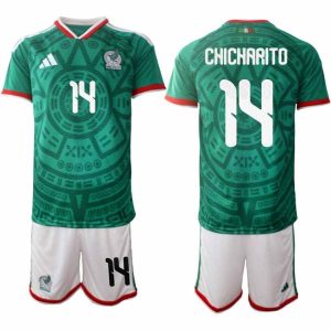 Herren-Trikots Mexiko Heim-WM 2026 – Chicharito #14 Fußball-Set