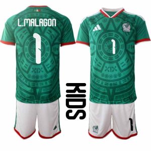 Kindertrikot Mexiko Heima-WM 2026 Hose– Luis Malagon #1