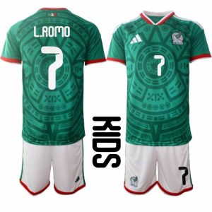 Kindertrikot Mexiko Heima-WM 2026 Hose– Luis Romo #7