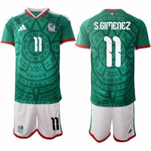 Herren-Trikot Mexiko Heim-WM 2026 Fußball-Set – Santiago Giménez #11