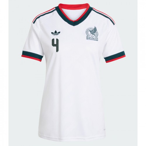 Mexiko Vonkajší MS 2026 Edson Alvarez #4 Ženy Futbalový Dres Krátky Rukáv 2 Mexiko Vonkajší MS 2026 Edson Alvarez #4 Ženy Futbalový Dres Krátky Rukáv – Obrázok 2