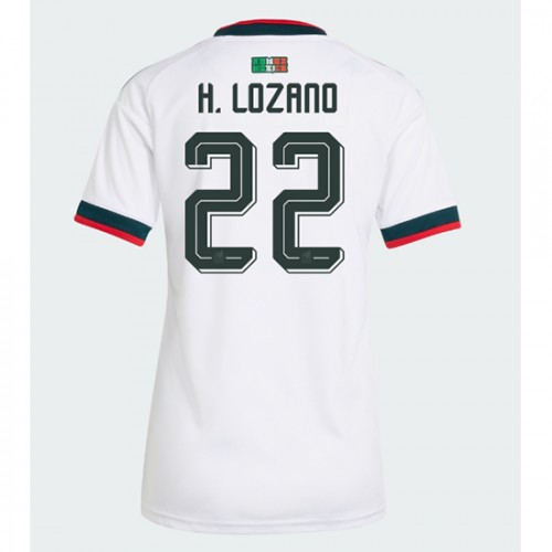 Mexiko Vonkajší MS 2026 Hirving Lozano #22 Ženy Futbalový Dres Krátky Rukáv 1 Mexiko Vonkajší MS 2026 Hirving Lozano #22 Ženy Futbalový Dres Krátky Rukáv