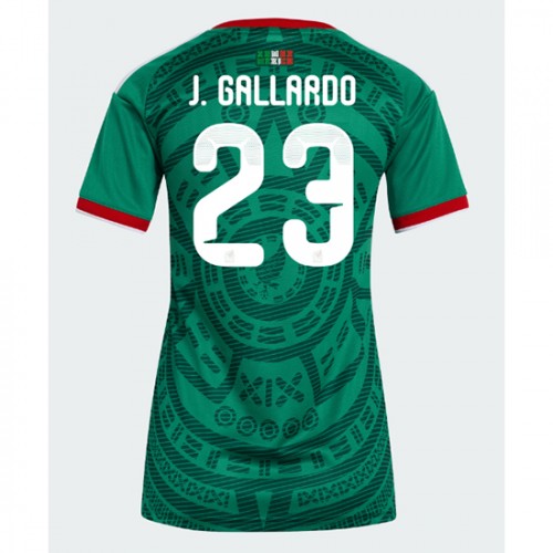 Mexiko Domáci MS 2026 Jesus Gallardo #23 Ženy Futbalový Dres Krátky Rukáv 1 Mexiko Domáci MS 2026 Jesus Gallardo #23 Ženy Futbalový Dres Krátky Rukáv