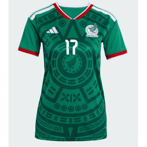 Mexiko Domáci MS 2026 Orbelin Pineda #17 Ženy Futbalový Dres Krátky Rukáv 2 Mexiko Domáci MS 2026 Orbelin Pineda #17 Ženy Futbalový Dres Krátky Rukáv – Obrázok 2