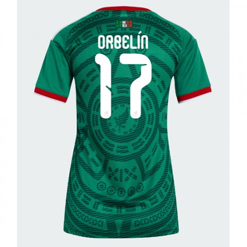 Mexiko Domáci MS 2026 Orbelin Pineda #17 Ženy Futbalový Dres Krátky Rukáv 1 Mexiko Domáci MS 2026 Orbelin Pineda #17 Ženy Futbalový Dres Krátky Rukáv