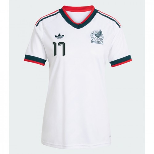 Mexiko Vonkajší MS 2026 Orbelin Pineda #17 Ženy Futbalový Dres Krátky Rukáv 2 Mexiko Vonkajší MS 2026 Orbelin Pineda #17 Ženy Futbalový Dres Krátky Rukáv – Obrázok 2