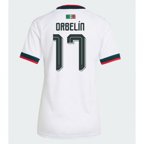 Mexiko Vonkajší MS 2026 Orbelin Pineda #17 Ženy Futbalový Dres Krátky Rukáv 1 Mexiko Vonkajší MS 2026 Orbelin Pineda #17 Ženy Futbalový Dres Krátky Rukáv