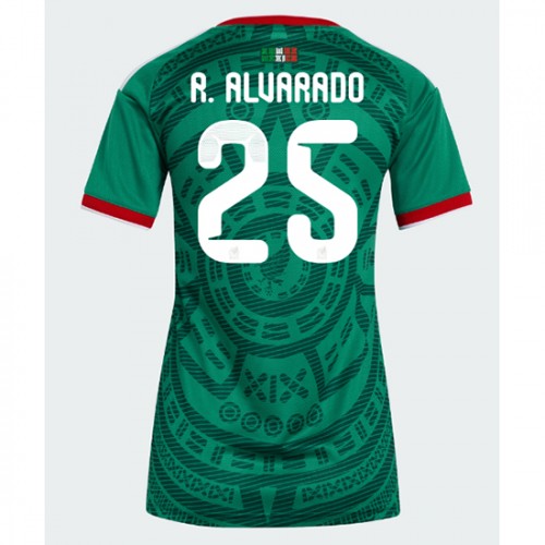 Mexiko Domáci MS 2026 Roberto Alvarado #25 Ženy Futbalový Dres Krátky Rukáv 1 Mexiko Domáci MS 2026 Roberto Alvarado #25 Ženy Futbalový Dres Krátky Rukáv