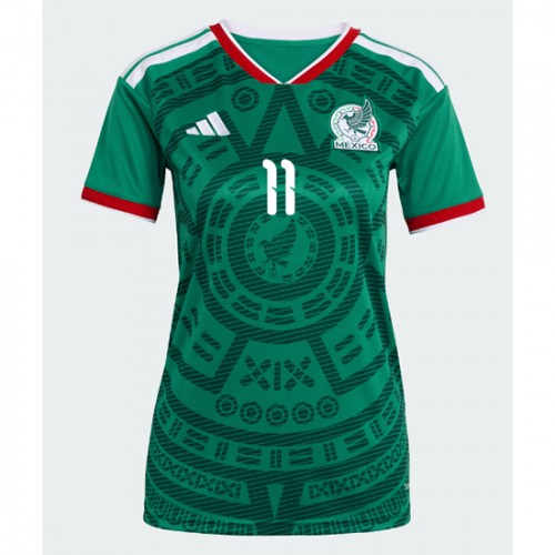 Mexiko Domáci MS 2026 Santiago Gimenez #11 Ženy Futbalový Dres Krátky Rukáv 2 Mexiko Domáci MS 2026 Santiago Gimenez #11 Ženy Futbalový Dres Krátky Rukáv – Obrázok 2