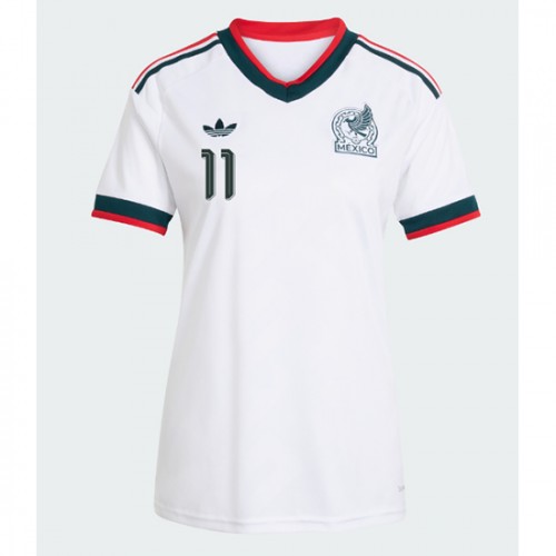 Mexiko Vonkajší MS 2026 Santiago Gimenez #11 Ženy Futbalový Dres Krátky Rukáv 2 Mexiko Vonkajší MS 2026 Santiago Gimenez #11 Ženy Futbalový Dres Krátky Rukáv – Obrázok 2