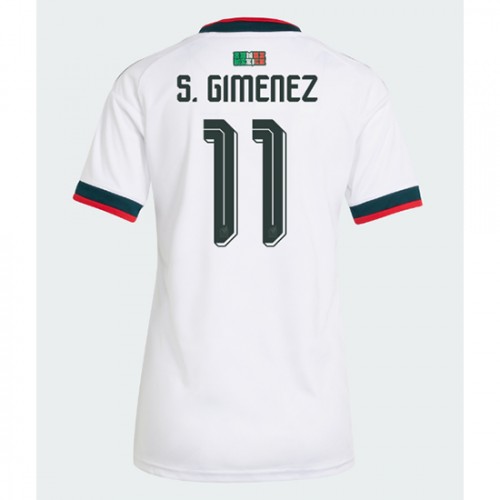 Mexiko Vonkajší MS 2026 Santiago Gimenez #11 Ženy Futbalový Dres Krátky Rukáv 1 Mexiko Vonkajší MS 2026 Santiago Gimenez #11 Ženy Futbalový Dres Krátky Rukáv