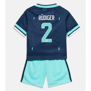 Detský futbalový dres Nemecko MS 2026 Vonkajší Antonio Rudiger #2 Komplet