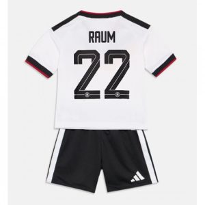 Detský futbalový dres Nemecko MS 2026 Domáci David Raum #22 Komplet