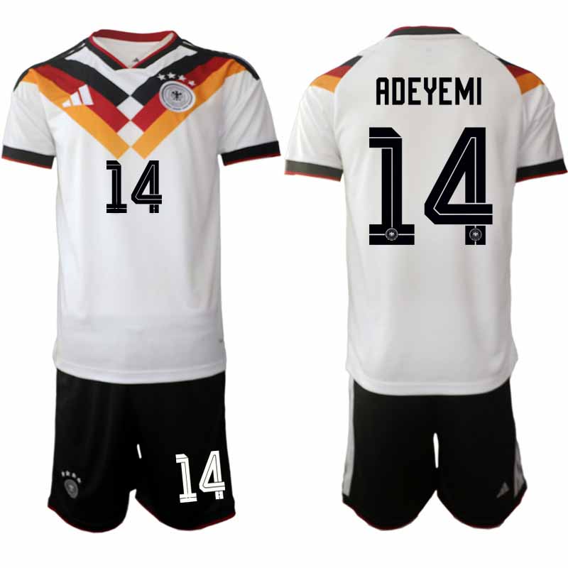 Herren-Fußballplatz-Set Deutschland Heim-WM 2026 – Karim Adeyemi #14 2 Pánsky futbalový komplet Nemecko Domáci MS 2026 – Karim Adeyemi #14 – Bild 2