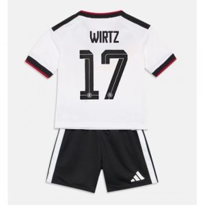 Detský futbalový dres Nemecko MS 2026 Domáci Florian Wirtz #17 Komplet