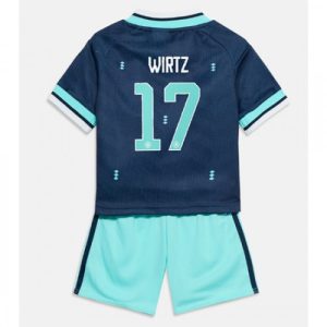 Detský futbalový dres Nemecko MS 2026 Vonkajší Florian Wirtz #17 Komplet