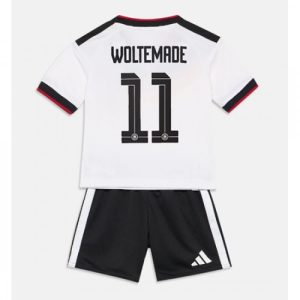 Detský futbalový dres Nemecko MS 2026 Domáci Nick Woltemade #11 Komplet