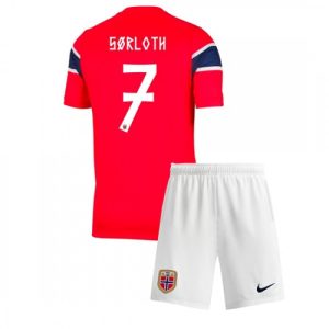 Detský Futbalový dres Komplet Nórsko Alexander Sorloth #7 Domáci MS 2026