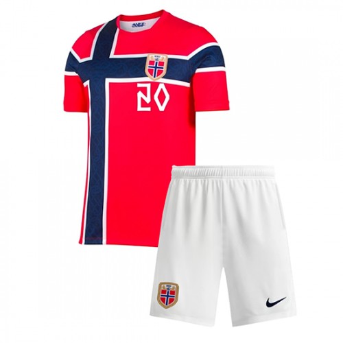 Detský Futbalový dres Komplet Nórsko Antonio Nusa #20 Domáci MS 2026 2 Detský Futbalový dres Komplet Nórsko Antonio Nusa #20 Domáci MS 2026 – Obrázok 2