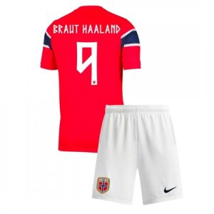 Detský Futbalový dres Komplet Nórsko Erling Haaland #9 Domáci MS 2026
