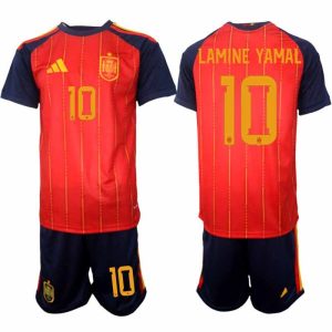 Fussball-Complete Spanien Heim-WM 2026 – Lamine Yamal #10 Herren Trikots + Shorts