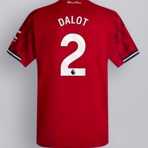Herren-Fußballtrikot Manchester United 2025/26 Heim Diogo Dalot #2 Kurzarm