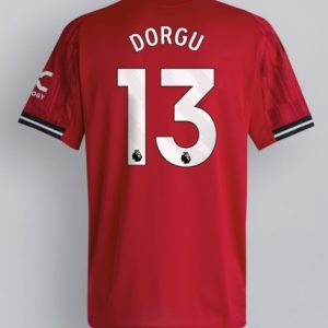 Herren Fußballtrikot Manchester United 2025/26 Heim Patrick Dorgu #13 Kurzarm