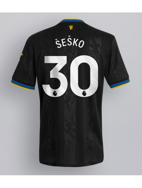 Heren voetbalshirt Manchester United 2025/26 Derde Benjamin Sesko #30 Korte mouwen 1 Heren voetbalshirt Manchester United 2025/26 Derde Benjamin Šeško #30 Korte Mouw