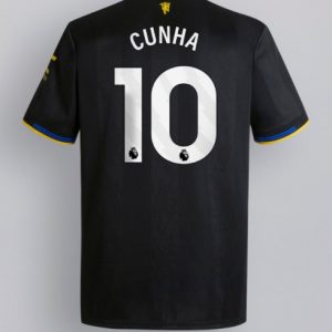 Herren-Fußballtrikot Manchester United 2025/26 Dreiteilig Matheus Cunha #10 Kurzarm