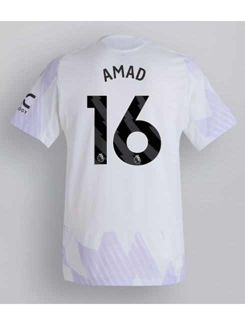 Pánsky Futbalový dres Manchester United 2025/26 Vonkajší Amad Diallo #16 Krátky Rukáv 1 Pánsky Futbalový dres Manchester United 2025/26 Vonkajší Amad Diallo #16 Krátky Rukáv