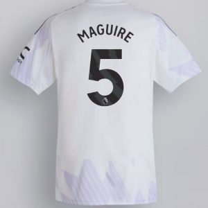 Herren-Fußballtrikot Manchester United 2025/26 Auswärts Harry Maguire #5 Kurzarm