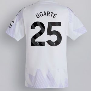 Herren-Fußballtrikot Manchester United 2025/26 Außenseite Manuel Ugarte #25 Kurze Ärmel