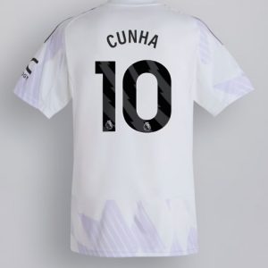 Herren-Fußballtrikot Manchester United 2025/26 Außencut Matheus Cunha #10 Kurze Ärmel
