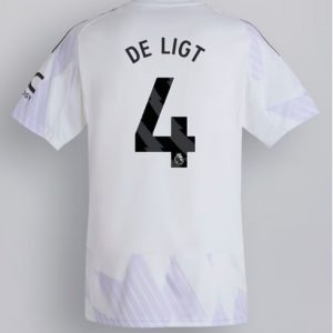 Herren-Fußballtrikot Manchester United 2025/26 Außenseiter Matthijs de Ligt #4 Kurze Ärmel