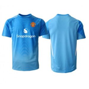 Heren doelman-tenue Manchester United 2025/26 Blauw Korte mouwen