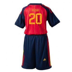 Detské Futbalový Dres Španielsko MS 2026 Domáci Pedri 20 Komplet