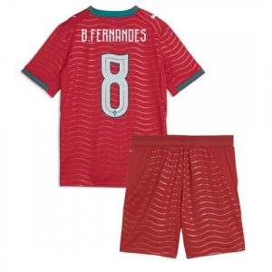 Detský Futbalový dres Portugalsko Bruno Fernandes #8 Domáci MS 2026 Komplet