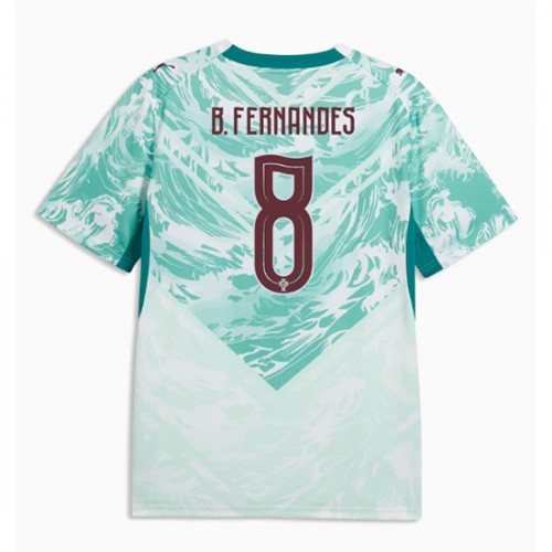Portugalsko Vonkajší MS 2026 Bruno Fernandes #8 futbalové dresy Krátky Rukáv 1 Portugalsko Vonkajší MS 2026 Bruno Fernandes #8 futbalové dresy Krátky Rukáv