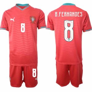Fußballtrikots Portugal Heim-WM 2026 – Bruno Fernandes #8 Herren-Trikots + Shorts