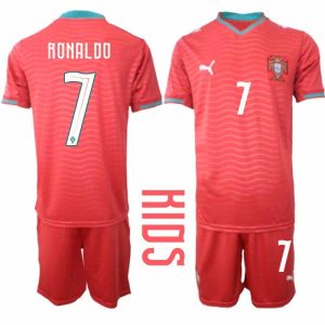 Fußballtrikots Portugal Heim-WM 2026 – Cristiano Ronaldo #7 Kindershirts + Short