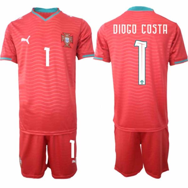 Fussballtrikots Portugal Heim-WM 2026 – Diogo Costa #1 Herren Trikots + Shorts Fussballtrikots Portugal Heim-WM 2026 – Diogo Costa #1 Herren Trikots + Shorts