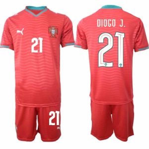 Fußballtrikots Portugal Heim-WM 2026 – Diogo Jota #21 Herren Trikots + Shorts
