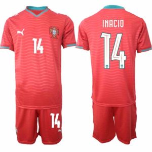 Fußball-Trikots Portugal Heim-WM 2026 – Gonçalo Inácio #14 Herren-Trikots + Shorts