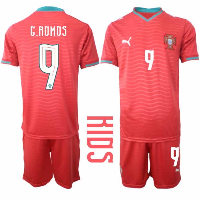 Futbalový dresy Portugalsko Domáci MS 2026 – Gonçalo Ramos #9 Detský dresy + Šortky 2 Futbalový dresy Portugalsko Domáci MS 2026 – Gonçalo Ramos #9 Detský dresy + Šortky – Obrázok 2