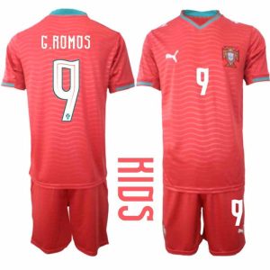 Fussballtrikots Portugal Heim-WM 2026 – Gonçalo Ramos #9 Kindershirts + Shorts