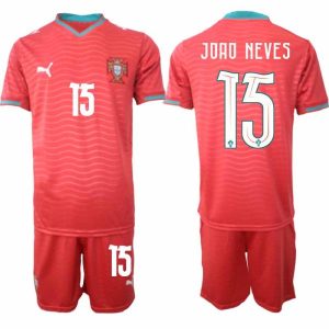 Fussballtrikot Portugal Domizil-WM 2026 – João Neves #15 Herren-Trikots + Shorts