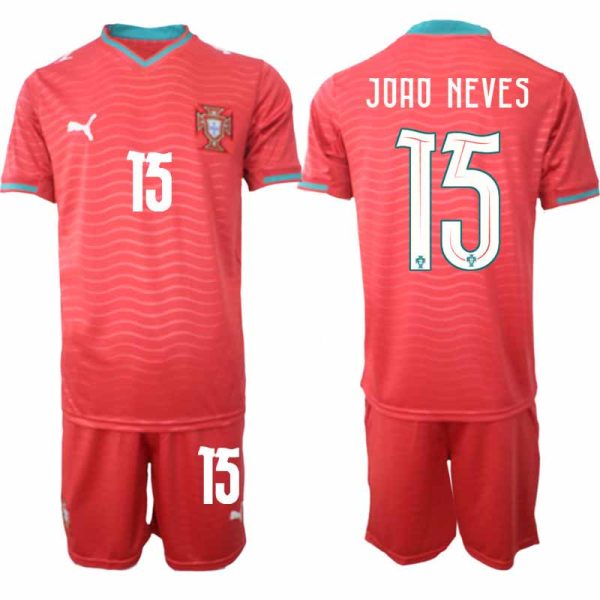 Fußballtrikot Portugal Heim-WM 2026 – João Neves #15 Herren Trikot + Shorts 1 Fussballtrikot Portugal Domizil-WM 2026 – João Neves #15 Herren-Trikots + Shorts