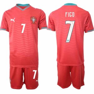 Fussballtrikot Portugal Dom. WM 2026 – Luís Figo #7 Herrentrikots + Shorts